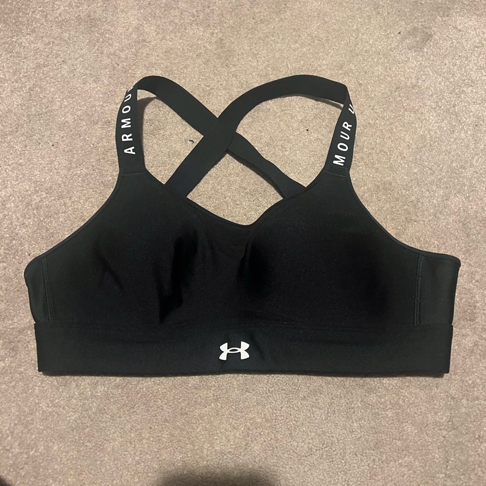 Under Armour Black Crossback Sports Bra